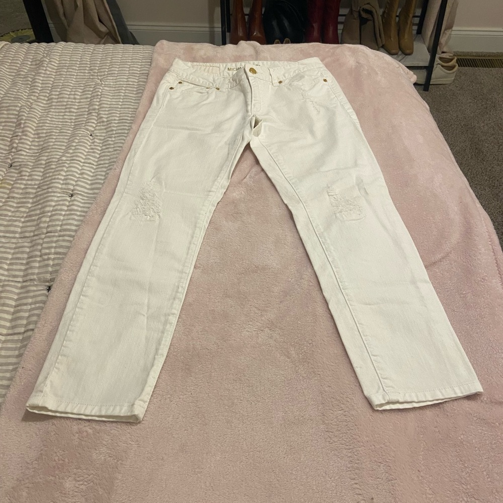 White Cropped Skinny Jean